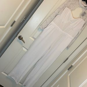 NWT Lace sleeve jumpsuit with pockets.